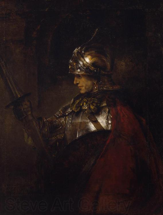 REMBRANDT Harmenszoon van Rijn A Man in Armour (mk33) Germany oil painting art